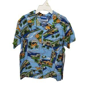 Just Friends Y2K Boy's Hawaiian VW Short Sleeve Shirt Size 3T NWT